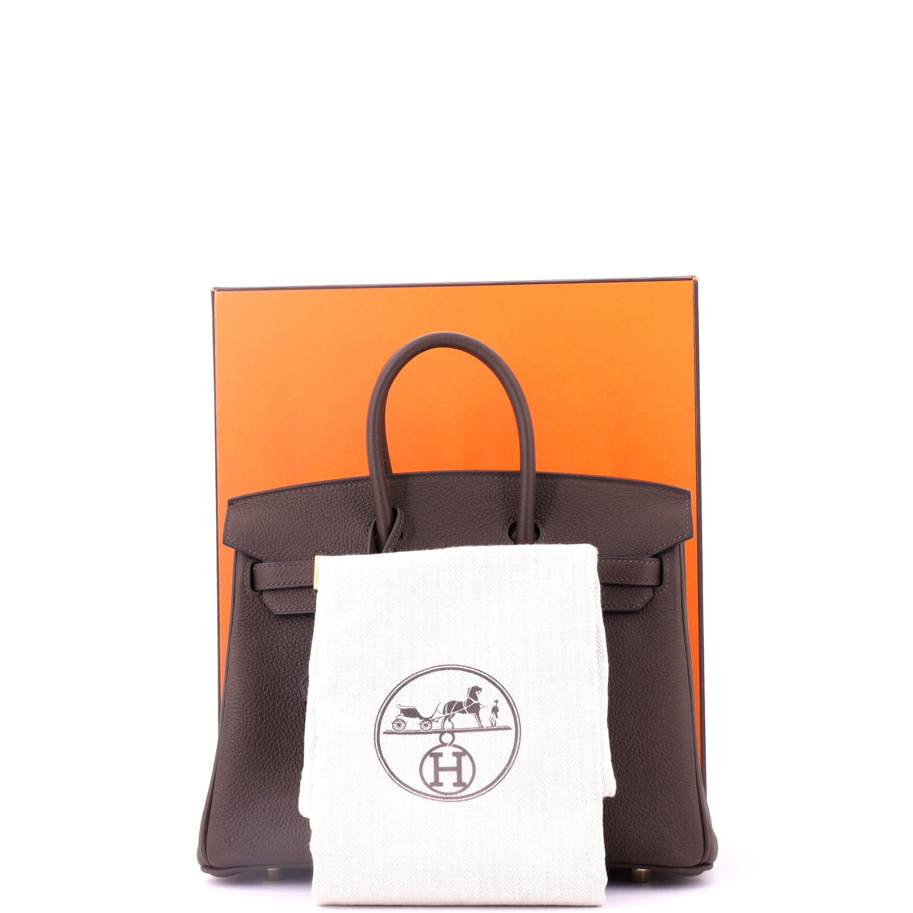 Pre-Owned Hermes Birkin Handbag Brown Togo with Gold Hardware 25, Alternate, color, Ecorce