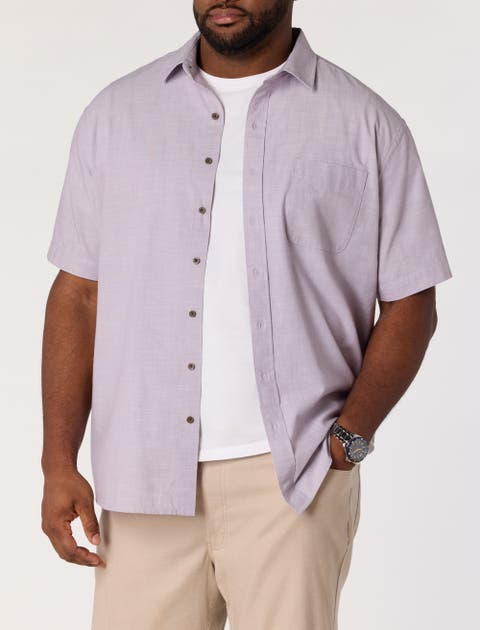 Big & Tall Washed Cotton Sport Shirt