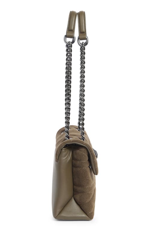 Kurt Geiger London Kensington Quilted Shoulder Bag In Gray