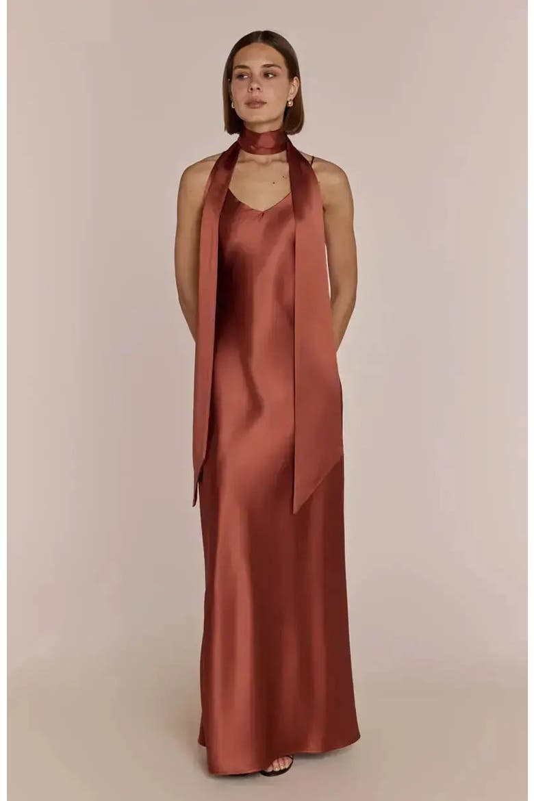 Brooklyn Slip Dress, Alternate, color, Terracotta