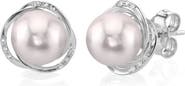 The Pearl Source Akoya Pearl and Diamond Lexi Earrings