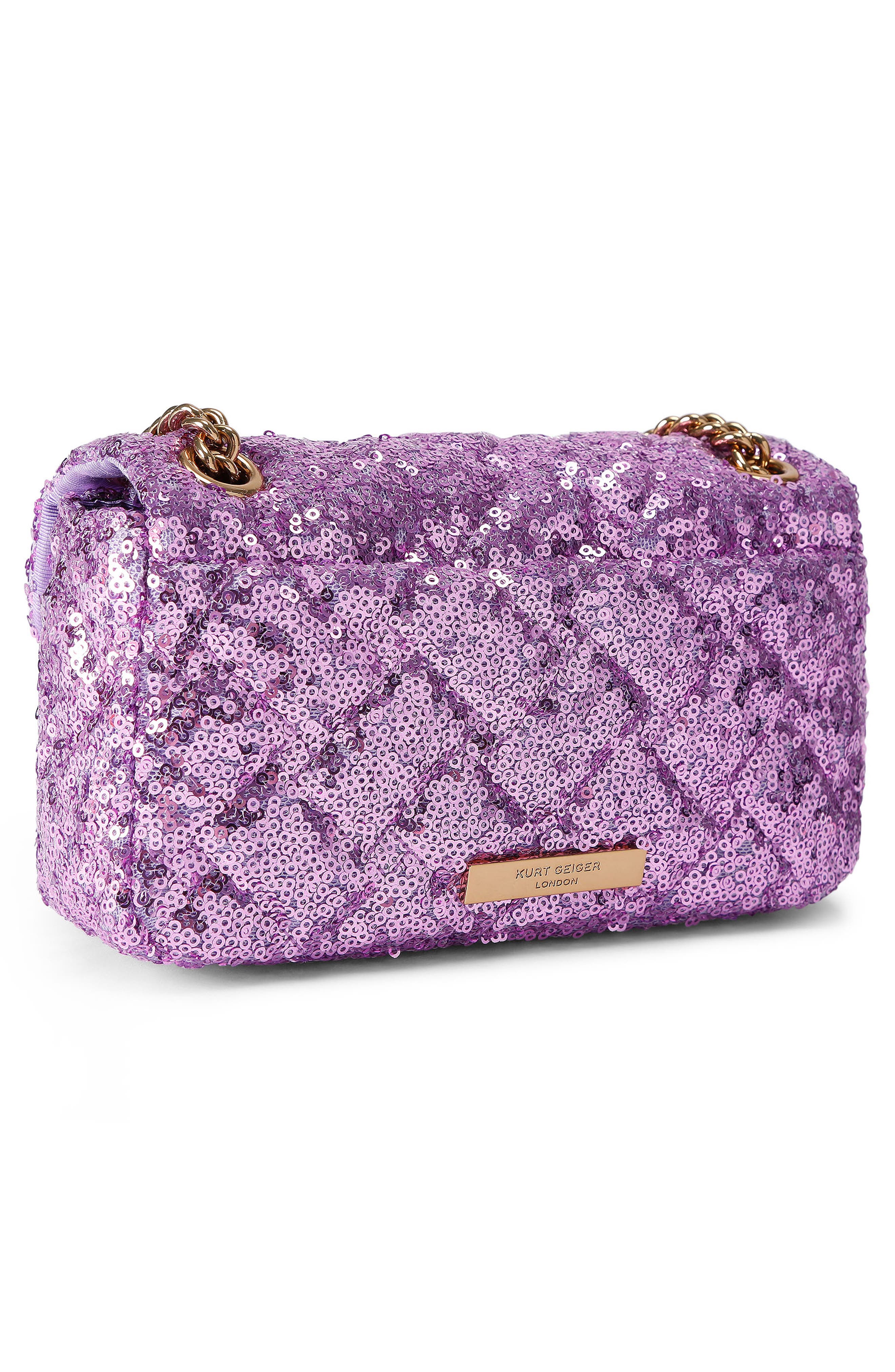 Kurt Geiger London Mini Pimlico Crossbody Bag, Alternate, color, Purple