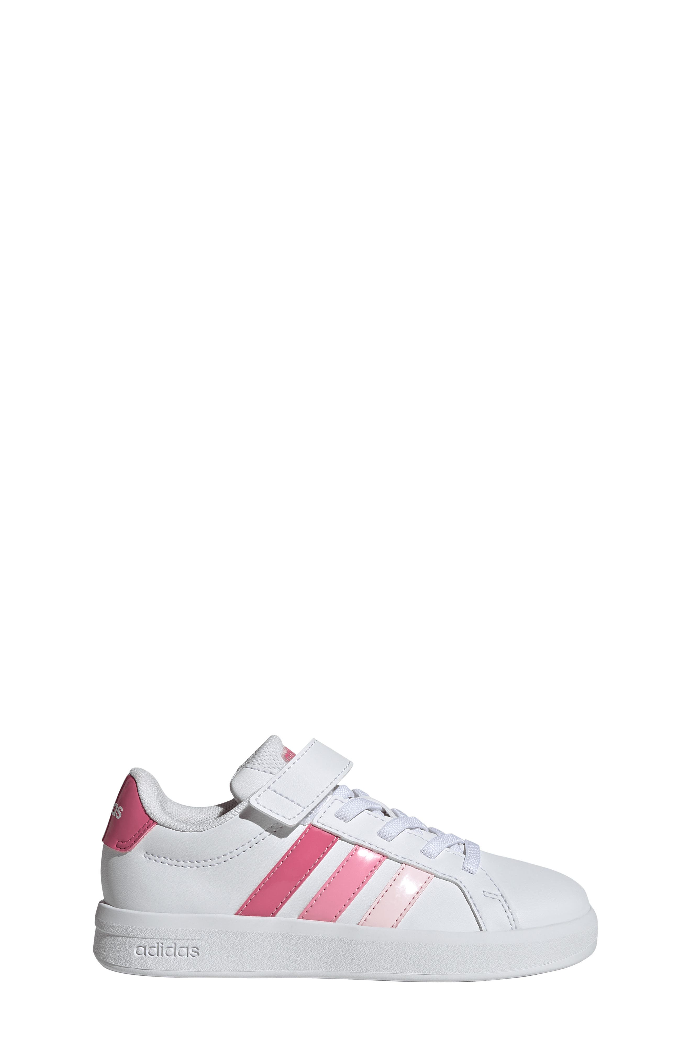 adidas Kids' Grand Court 3-0 Sneaker, Alternate, color, White/ Pink Fusion/ Bliss Pink