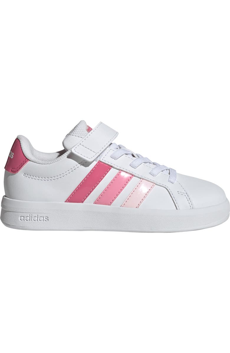 adidas Kids' Grand Court 3-0 Sneaker, Alternate, color, White/ Pink Fusion/ Bliss Pink