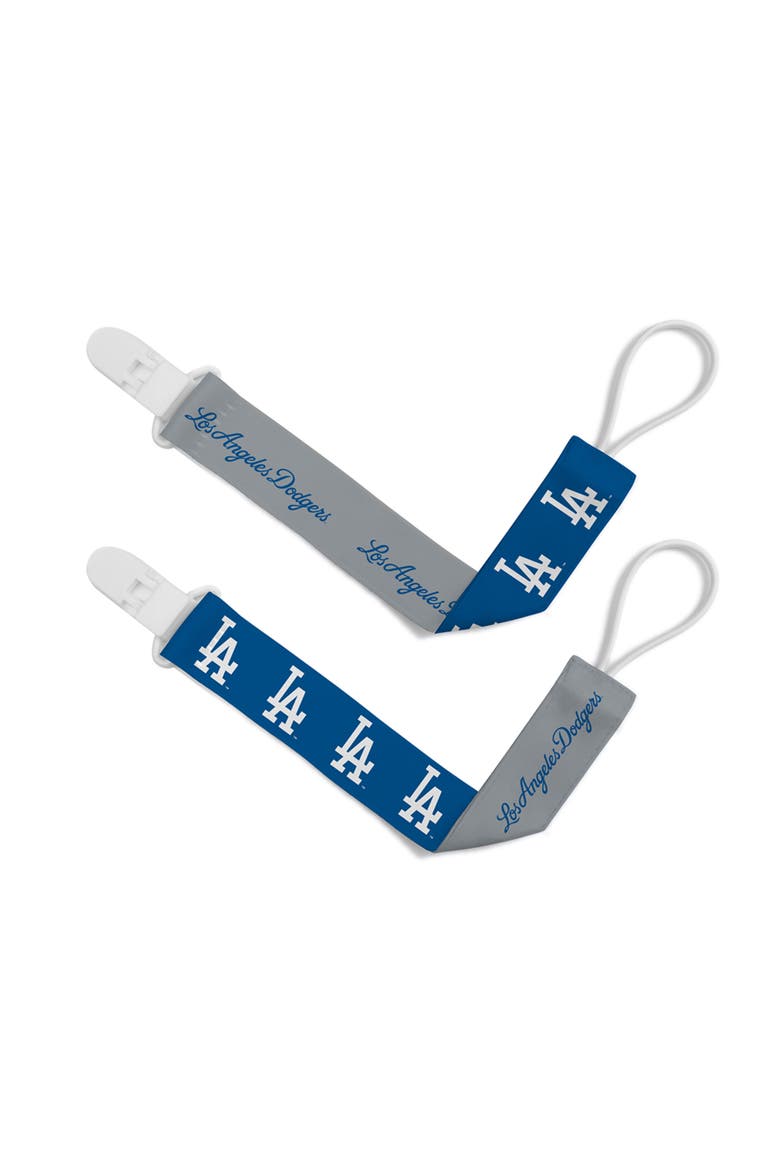 Los Angeles Dodgers Pacifier Clip 2-Pack, Main, color, Multicolor