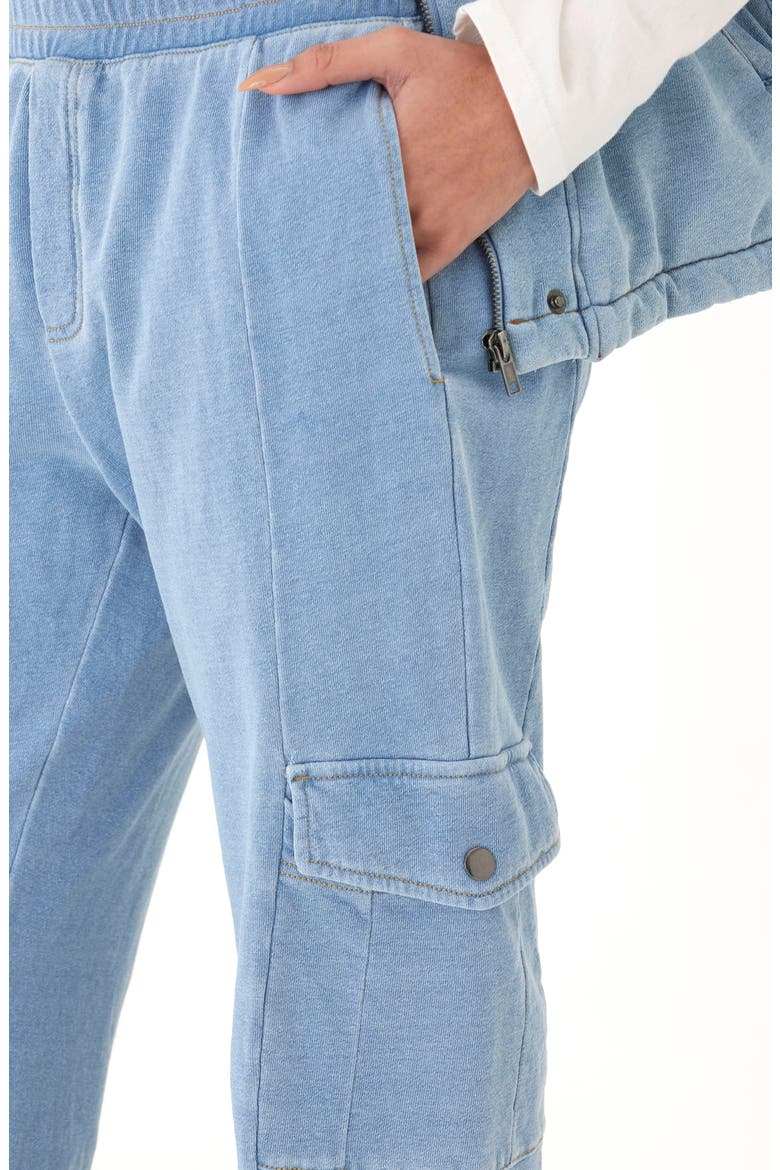 Daphne Denim Joggers, Alternate, color, LIGHT WASH