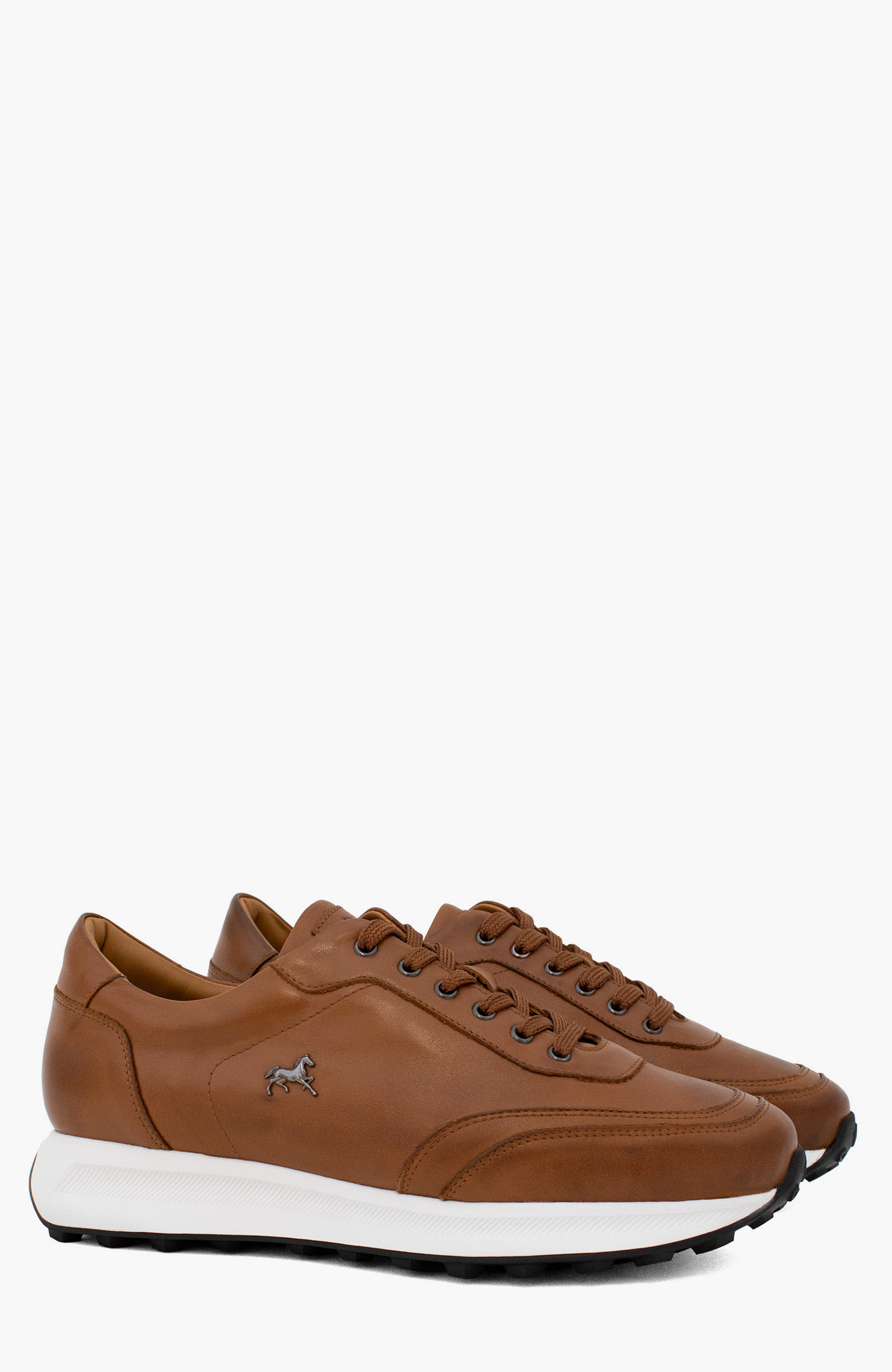 El Estribo Leather Sneakers 120, Alternate, color, Camel Brown