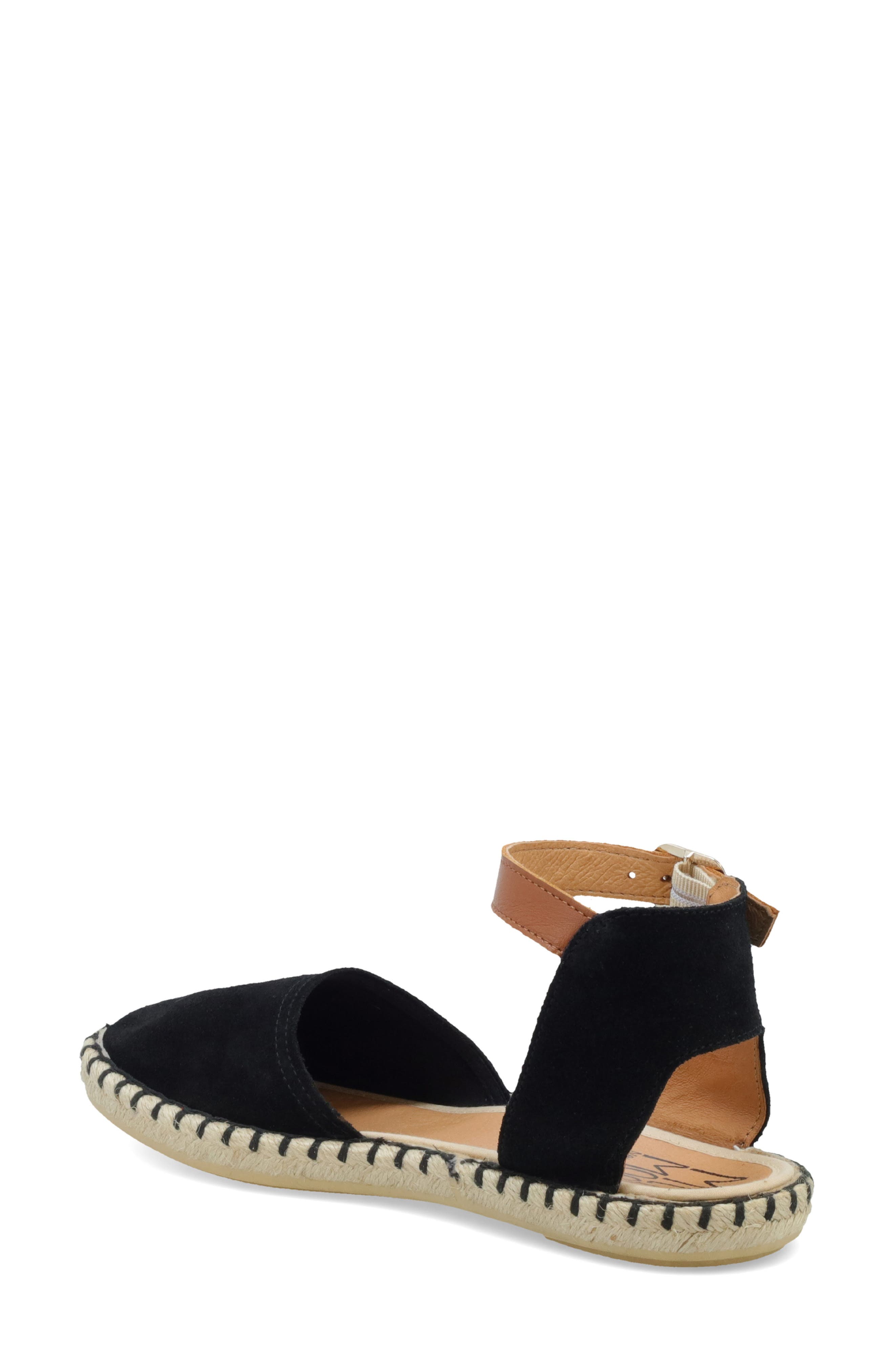 Miz Mooz Cleo Ankle Strap Espadrille Flat, Alternate, color, 