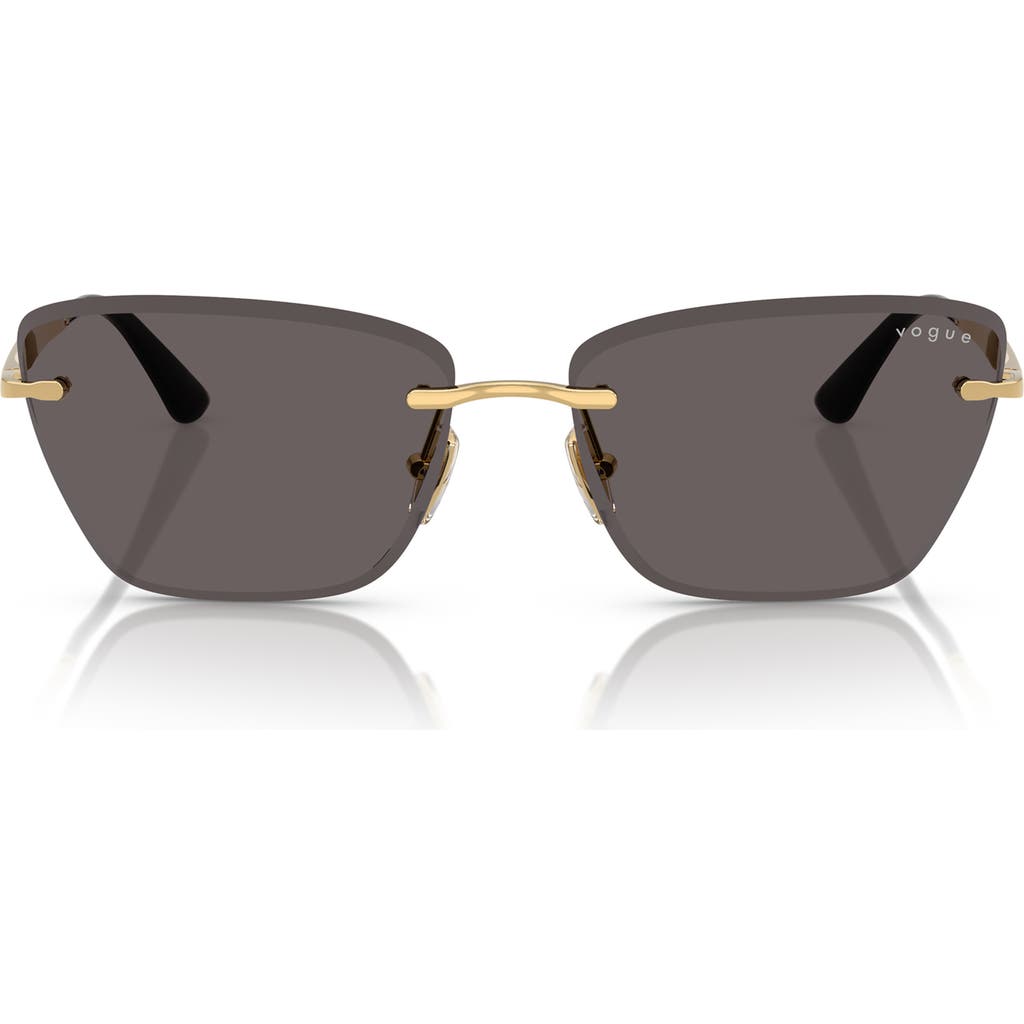 Vogue 59mm Rimless Cat Eye Sunglasses
