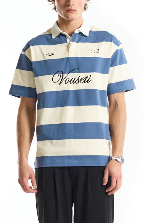 Post Game Stripe Cotton Polo