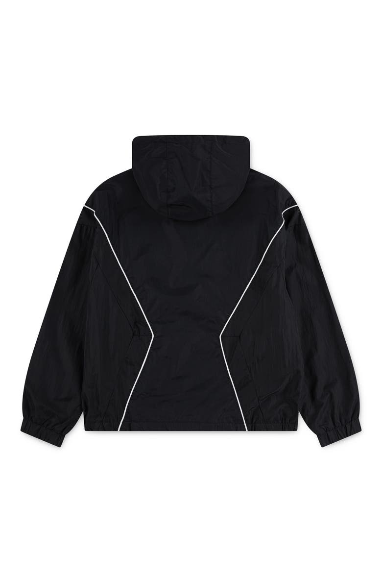 Kids' Essentials Draft Hooded Jacket, Alternate, color, BLACK