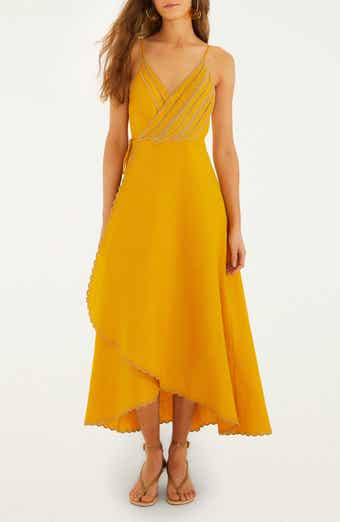 Bananas Maxi Wrap Dress