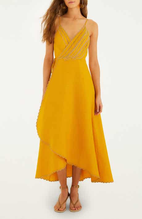 Bananas Maxi Wrap Dress