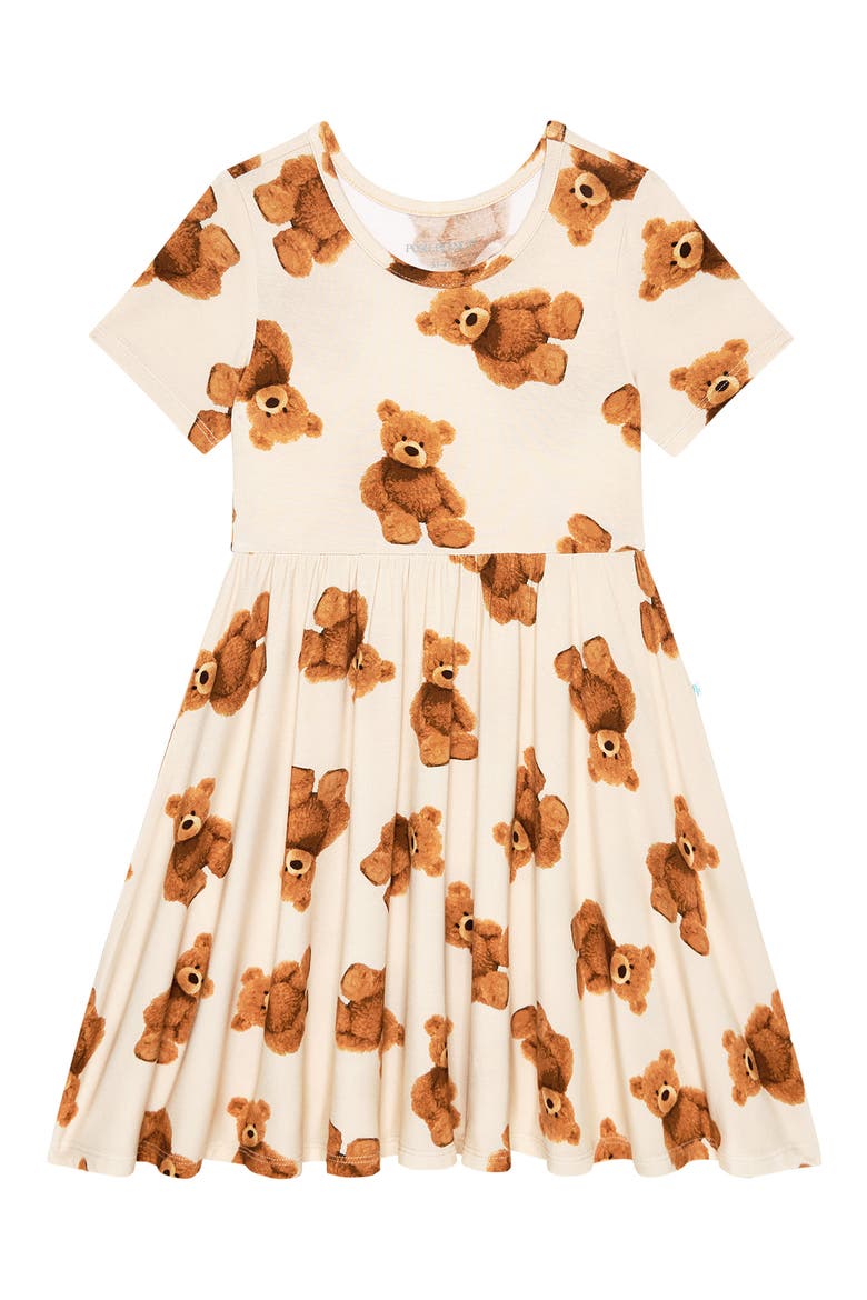 Kids' Basic Twirl Dress, Main, color, BEIGE