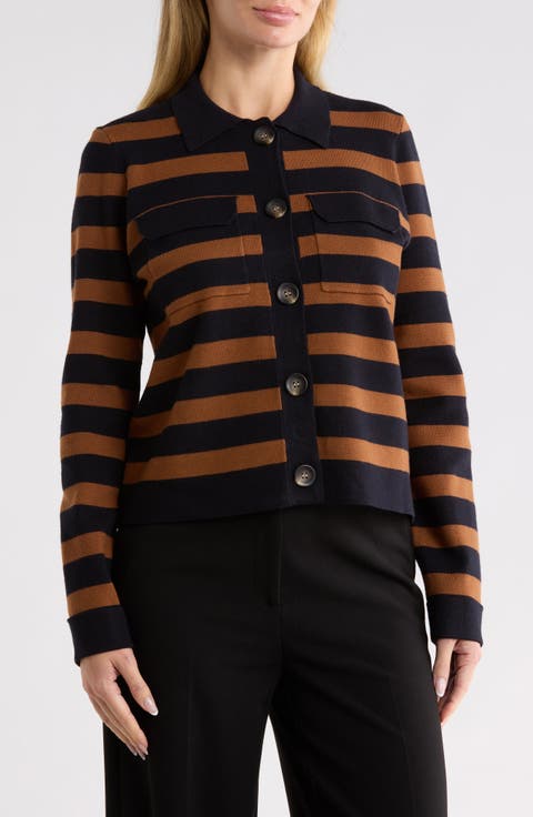 Collar Button Front Cardigan