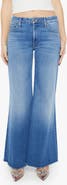 MOTHER Lil' Roller Frayed Wide Leg Jeans
