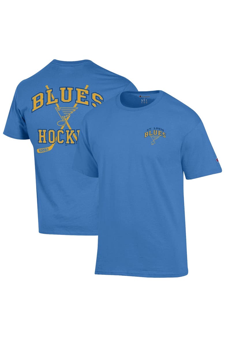 Men's Champion  Blue St. Louis Blues Stick With It Jersey T-Shirt, Main, color, Blue