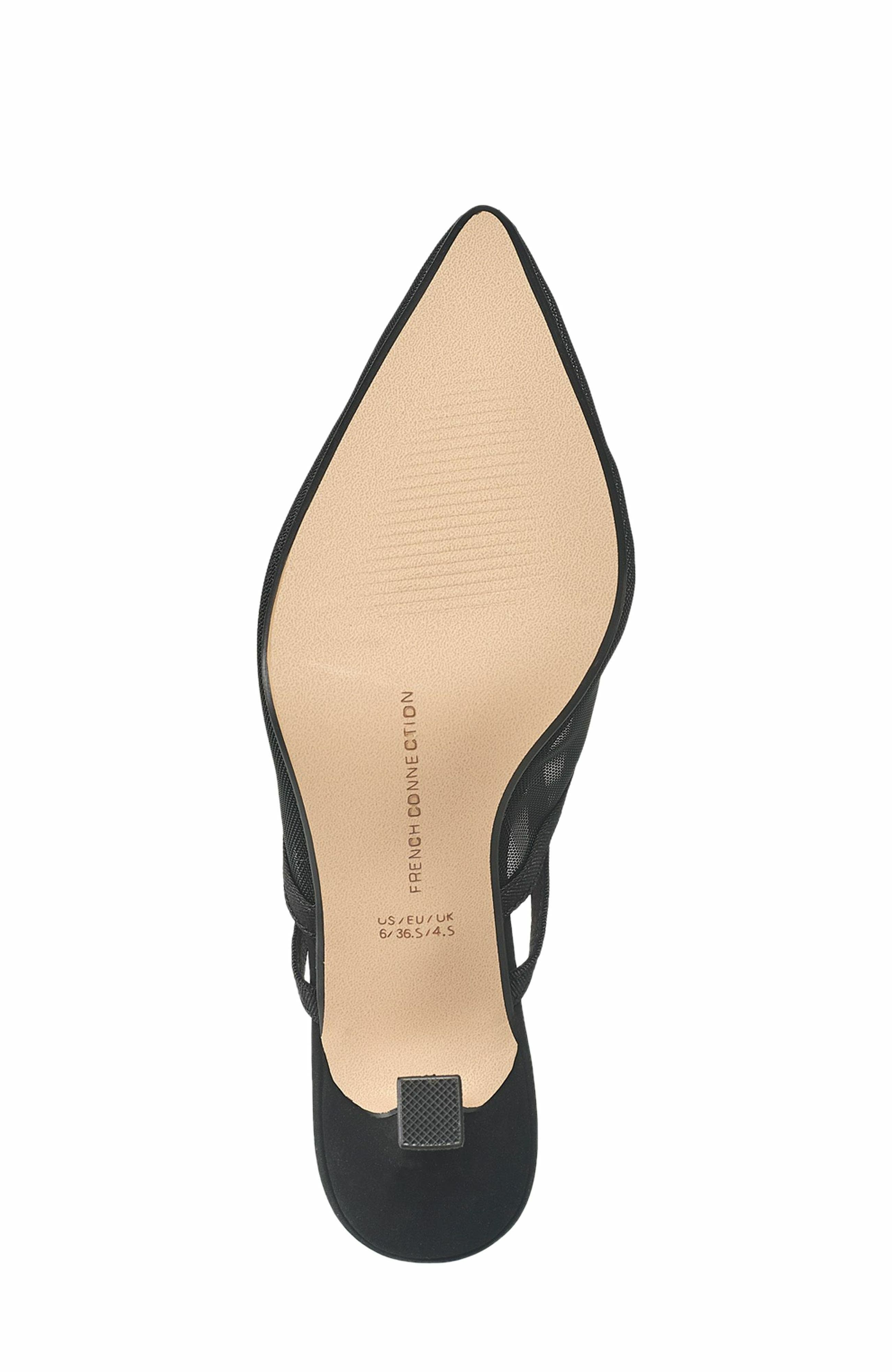 French Connection Mesh Toe Kitten Heel, Alternate, color, 
