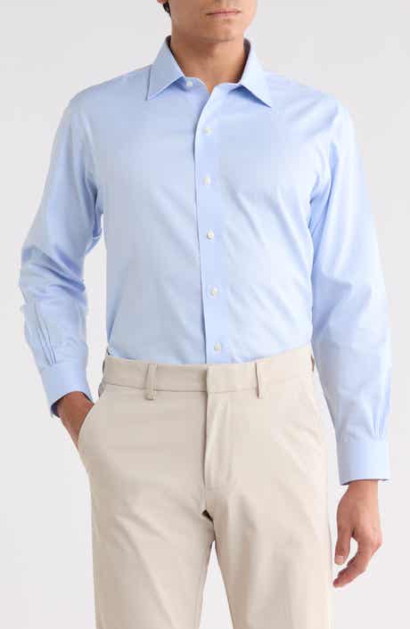 Regular Fit Non-Iron Dobby Dot Dress Shirt