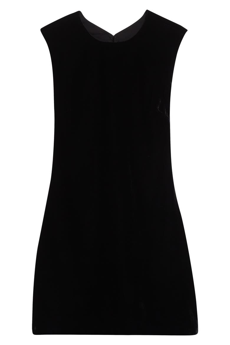 Svetlana Back Cutout Velvet Dress, Alternate, color, BLACK