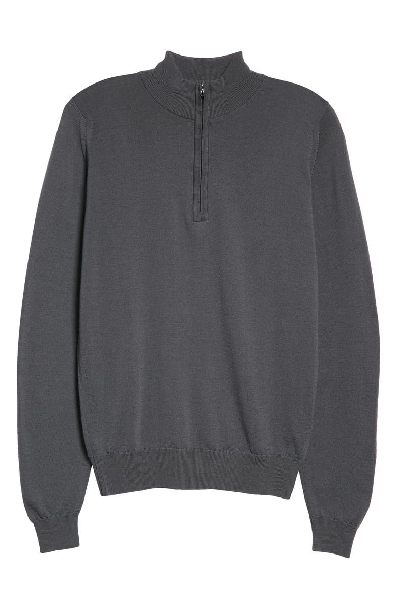 John Smedley Men's Tapton Half Zip Merino Wool Sweater, Alternate, color, 