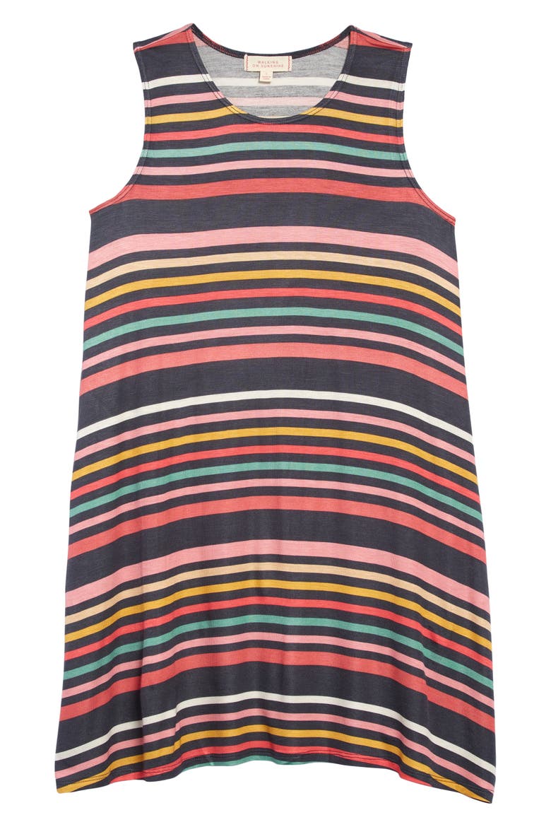 Tank Dress, Main, color, CHARCOAL RAINBOW