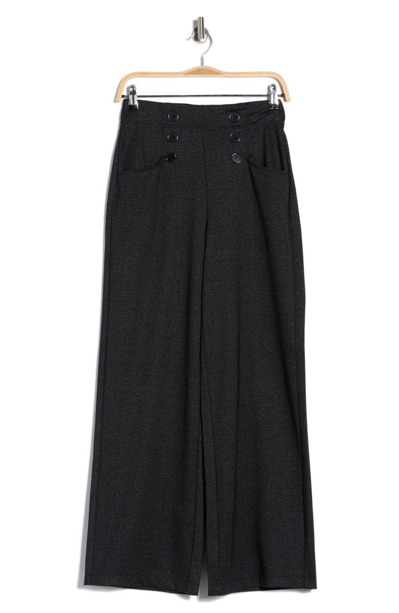 MAX STUDIO Double Knit Sailor Pants, Alternate, color, Charcoal