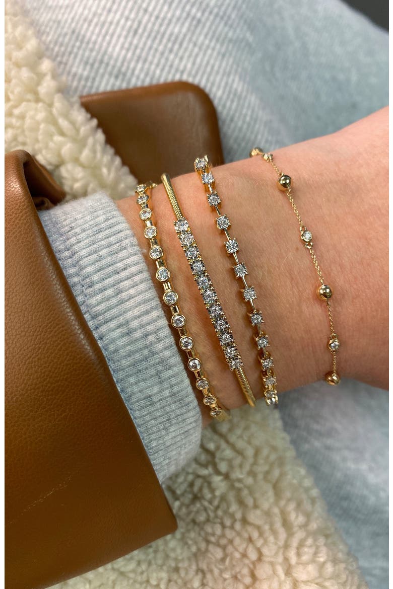 Poppy Rae Pebble & Diamond Bracelet, Alternate, color, YELLOW GOLD/ DIAMOND