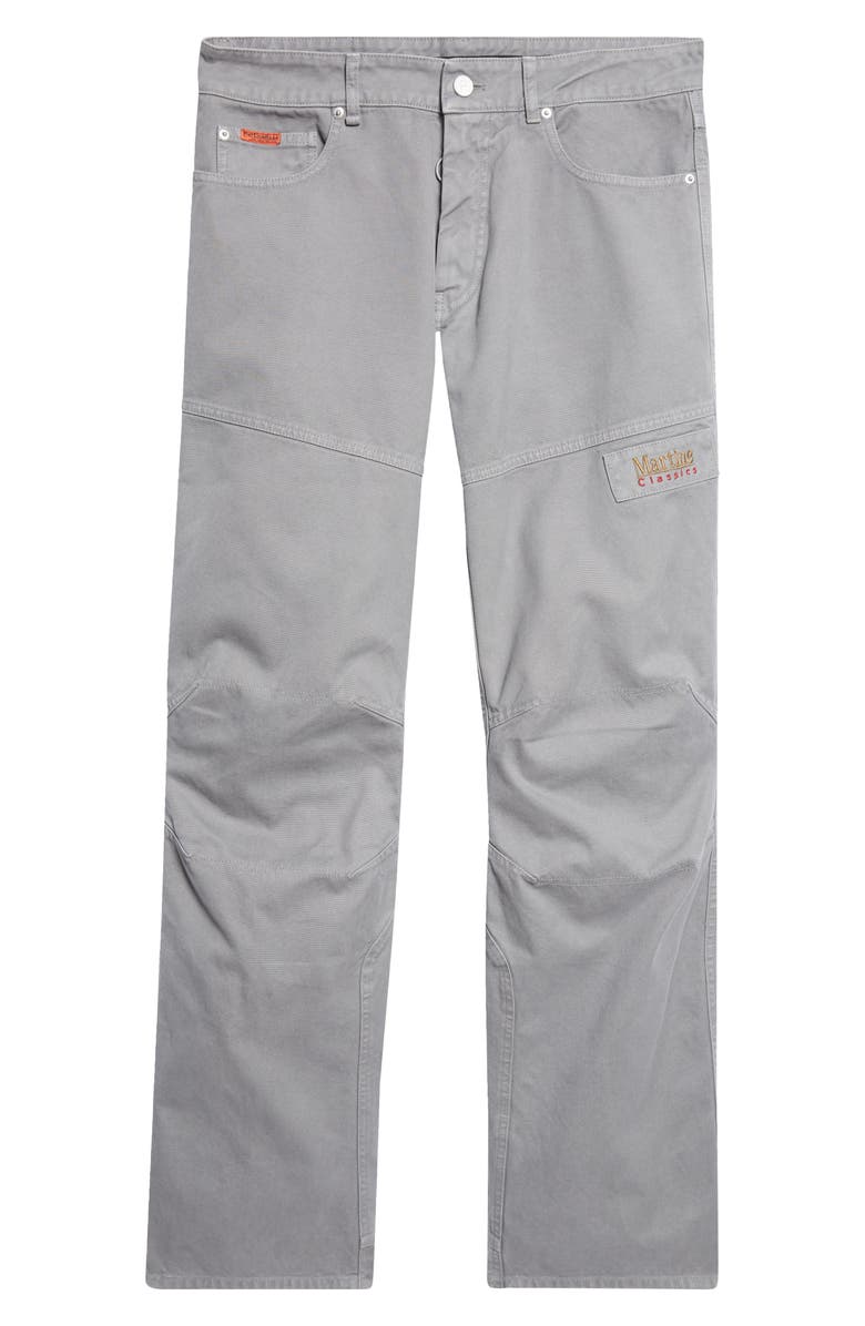 Martine Rose Regular Fit Cotton Straight Leg Utility Jeans, Main, color, Grey