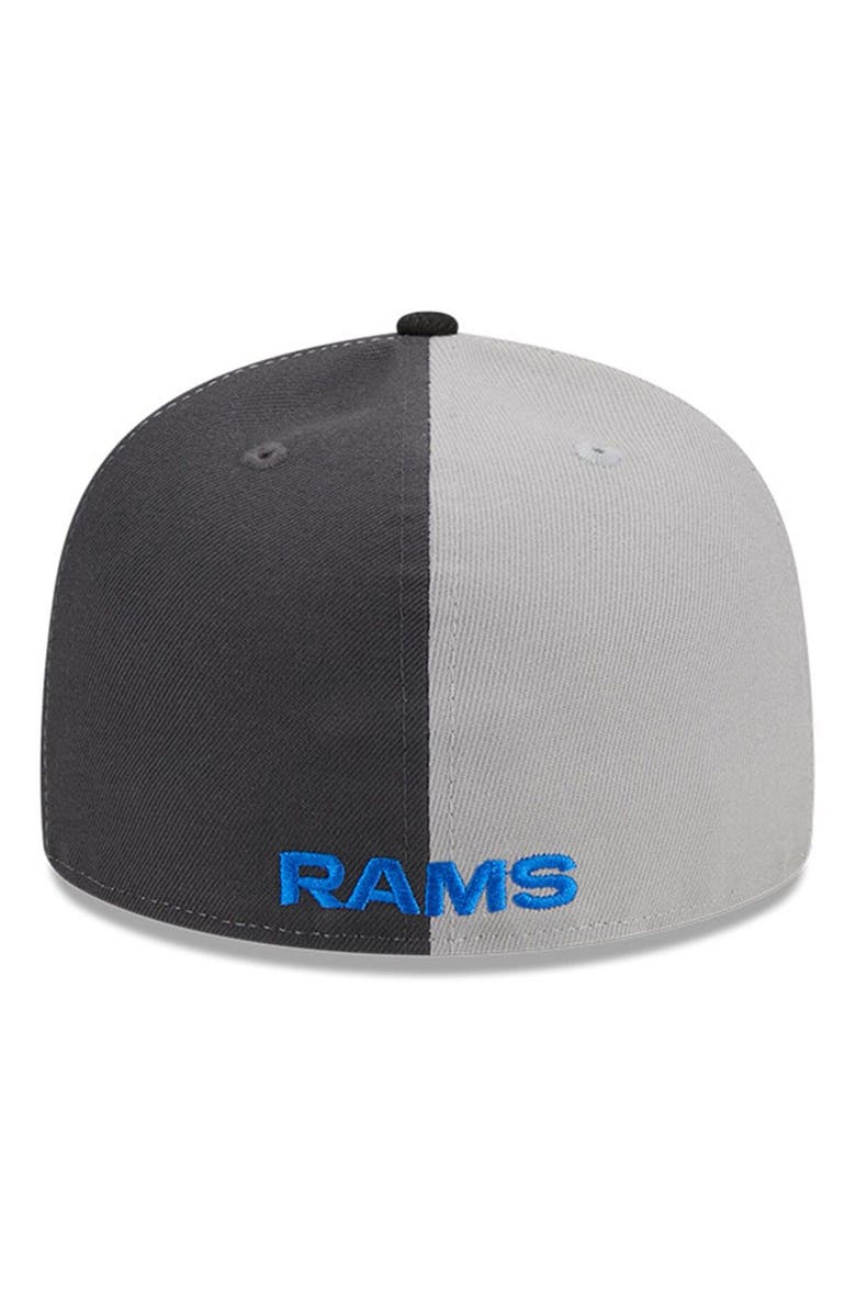 New Era Men's New Era Gray/Black Los Angeles Rams 2023 Sideline 59FIFTY Fitted Hat, Alternate, color, Gray