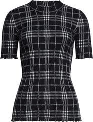 Burberry Check Lettuce Edge Top