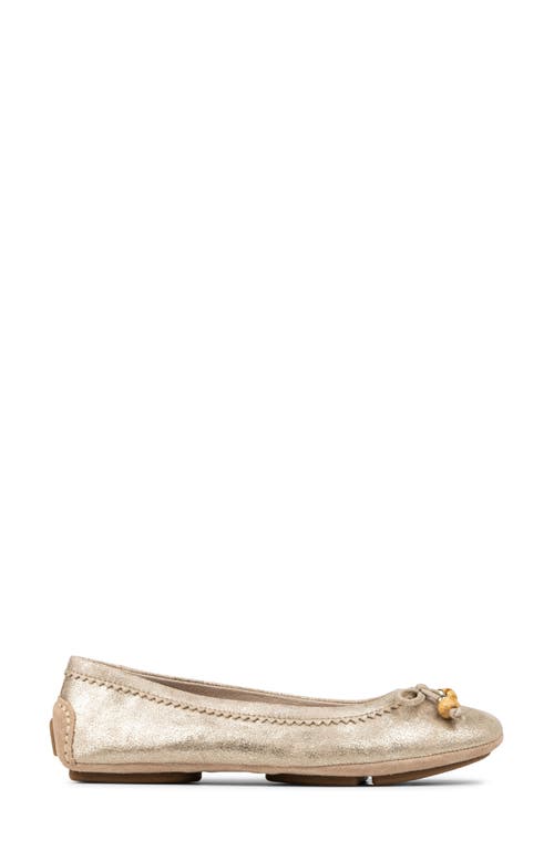 Donald Pliner Ballet Flat In Gold