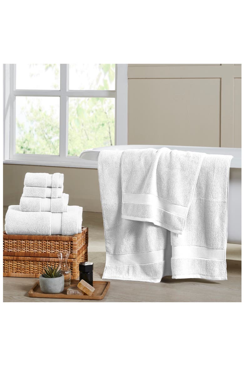 Luxury Quick Dry 6-Piece Towel Set, Alternate, color, WHITE