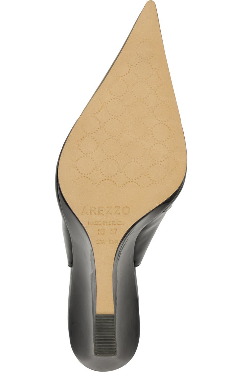 Arezzo Rowen Slingback Pointed Toe Wedge Pump, Alternate, color, Black