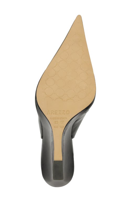 Arezzo Rowen Slingback Pointed Toe Wedge Pump In Black
