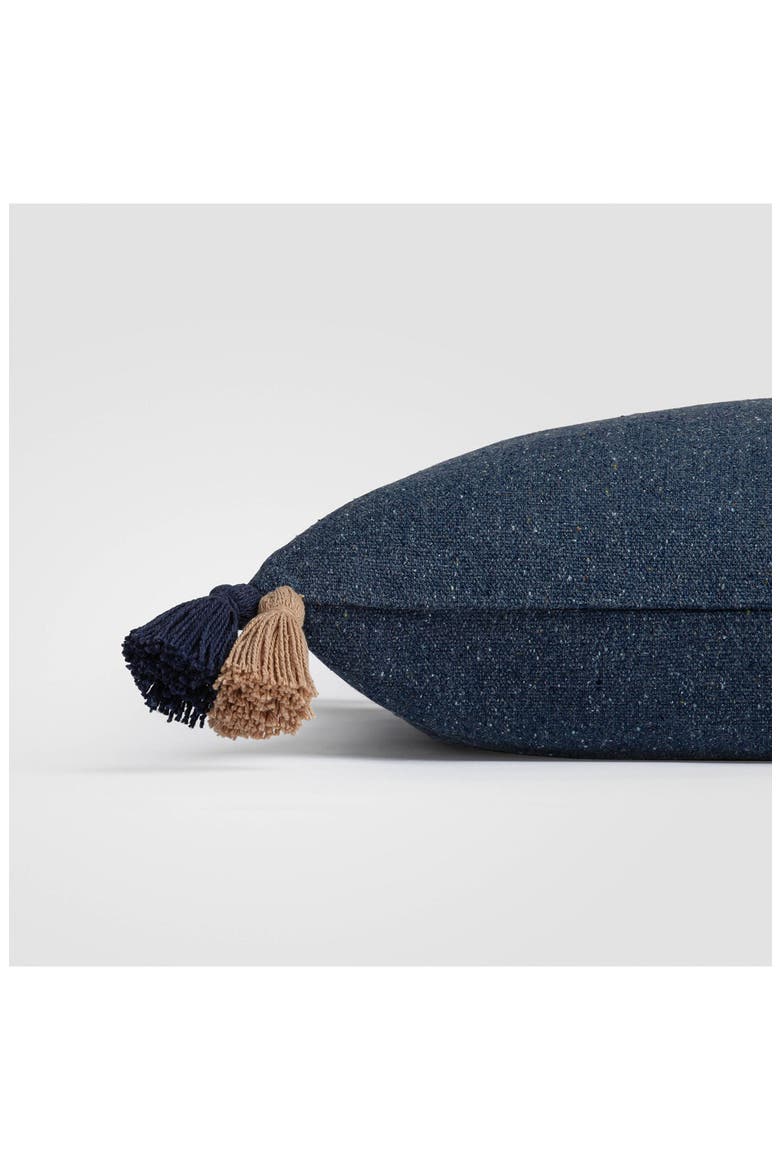 Bayside Tassel Accent Pillow, Alternate, color, BLUE