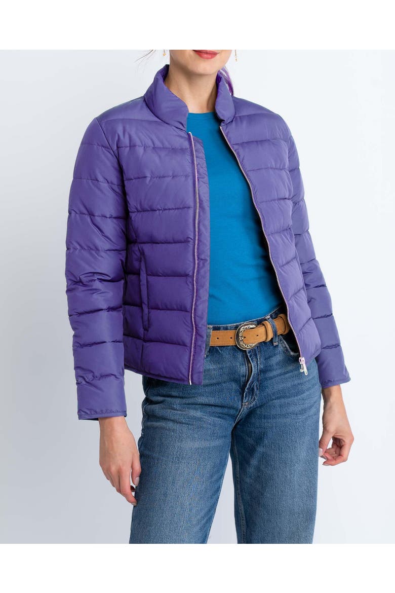 Kaitlyn Quilted Jacket, Alternate, color, Bluebell