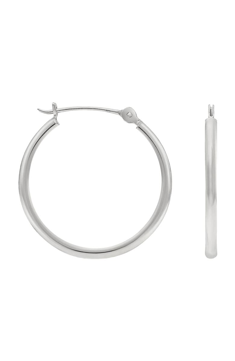 Donatello Gian Sterling Silver Small Hoops, Main, color, Silver