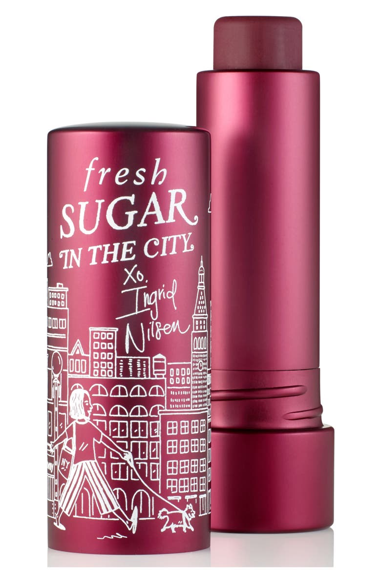 Fresh x Ingrid Nilsen Sugar in the City Blackberry Tint Lip Balm SPF 15 (Limited Edition), Main, color, NO COLOR