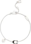 COACH Signature C Heart Charm Bracelet