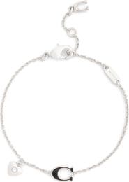 COACH Signature C Heart Charm Bracelet
