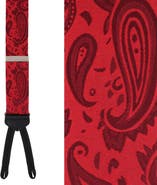 Trafalgar Banbury Tone on Tone Paisley Silk Formal Suspenders