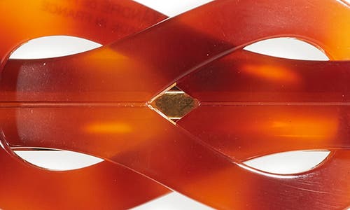 Alexandre De Paris Tortoiseshell Pattern Barrette In Brown