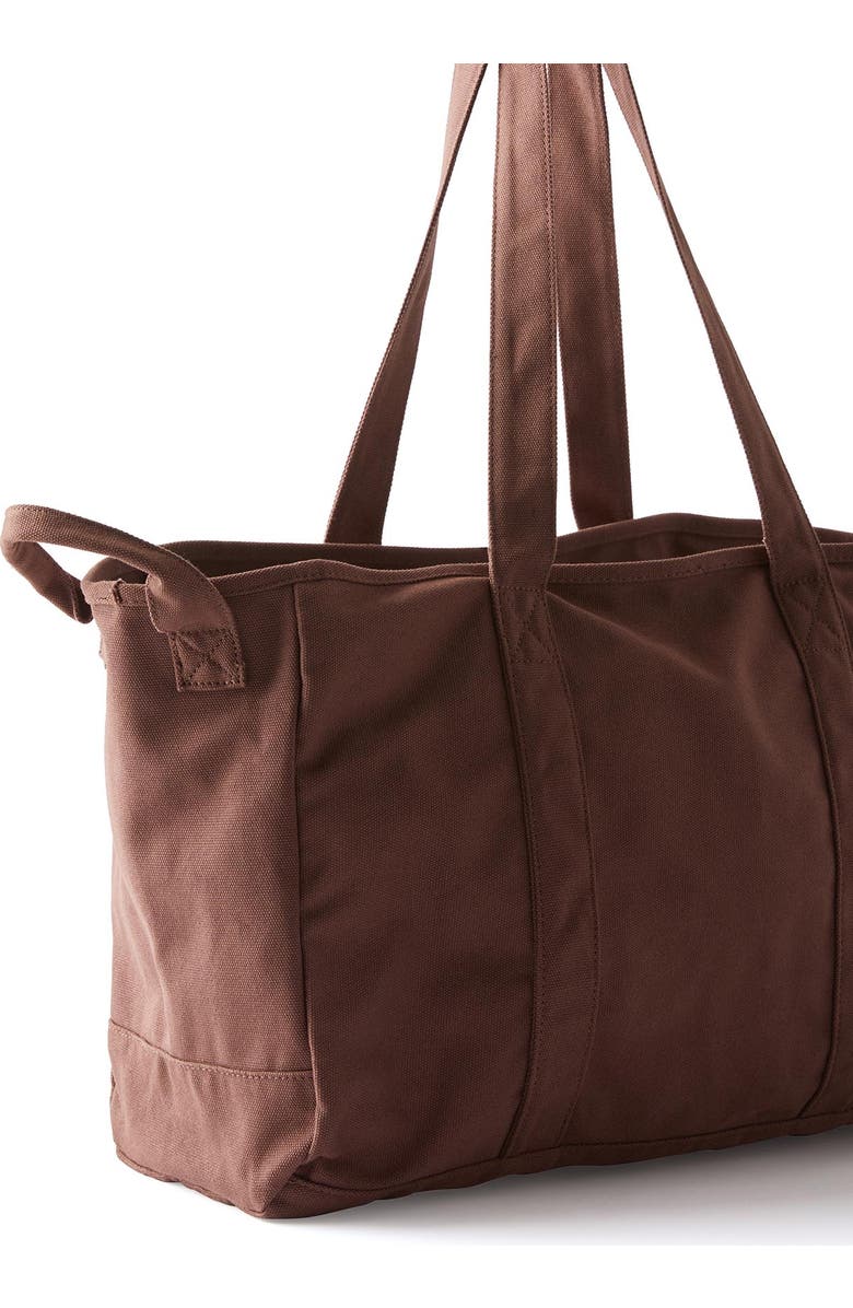 COTTON ON BODY Women's Body Canvas Tote, Alternate, color, Chocolate