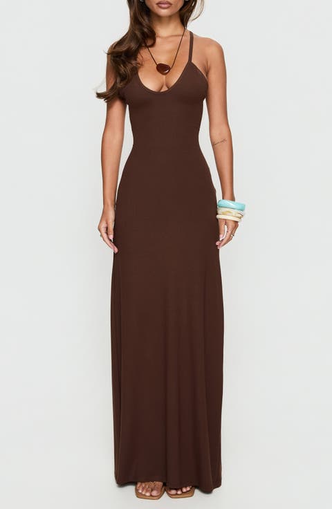 Pasita Halter Tie Up Maxi Dress
