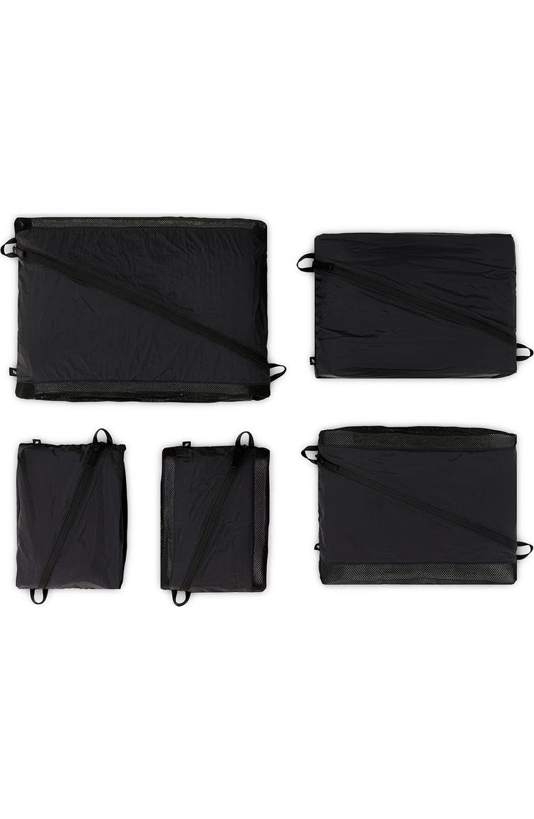 LOJEL ORDO 5-Piece Travel Packing Organizer Set for Suitcases, Main, color, Black