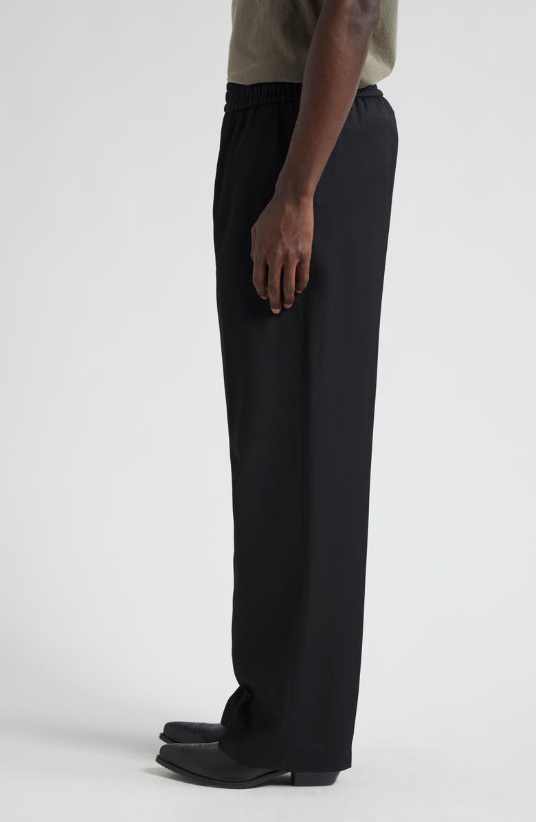 Golden Goose Lennon Virgin Wool Twill Joggers, Alternate, color, Black