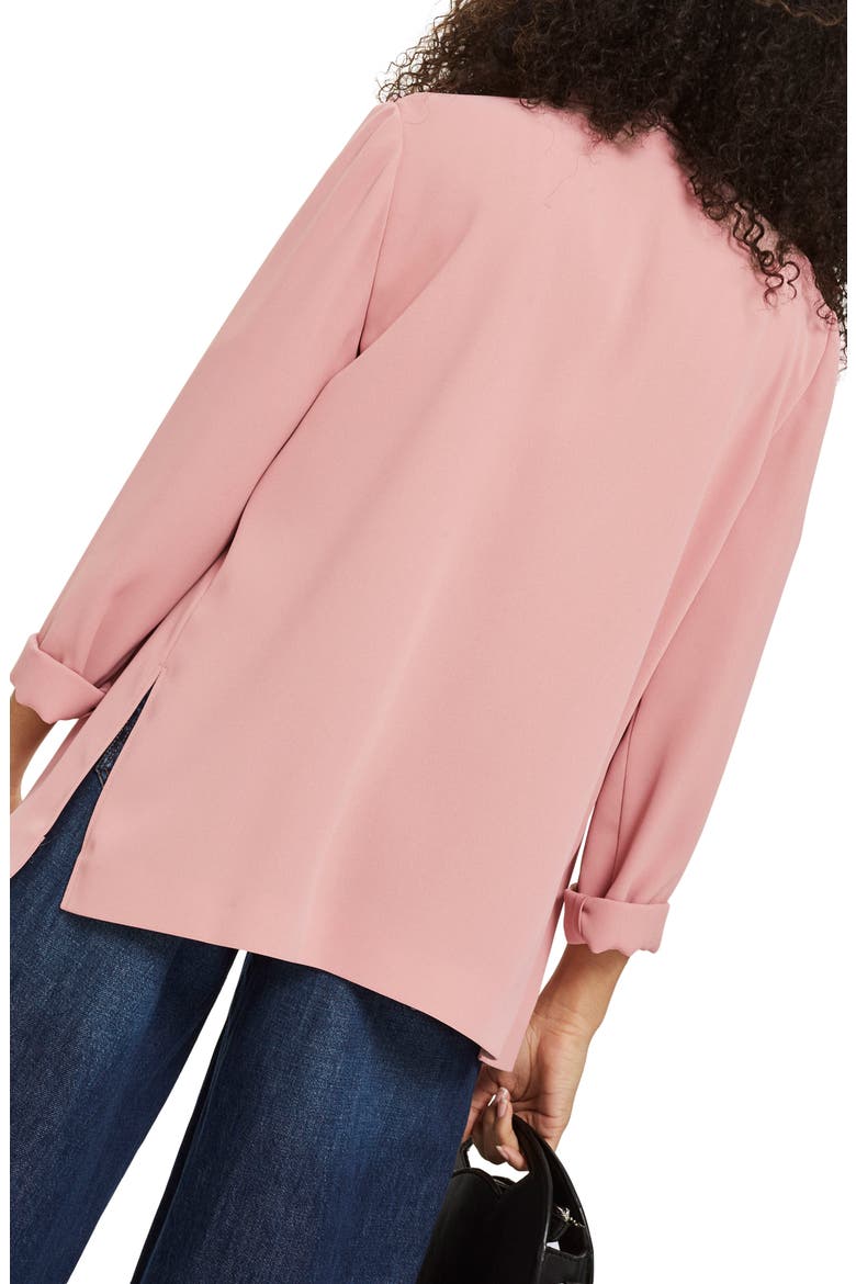 Ava Double Breasted Jacket, Alternate, color, BLUSH