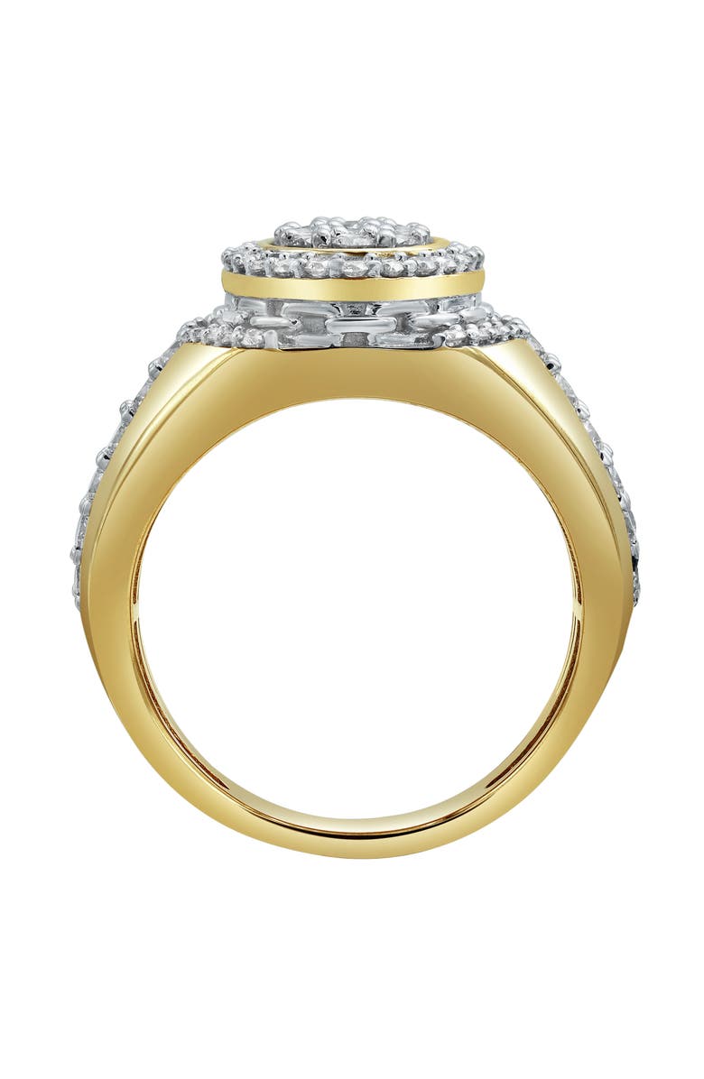 LuvMyJewelry Ice Bowl 14K Yellow Gold Diamond Men Statement Ring - 2.01ct., Alternate, color, 14K Yellow Gold