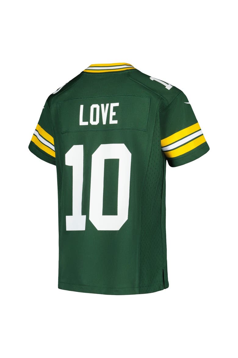 Youth Nike Jordan Love Green Green Bay Packers Game Jersey, Alternate, color, Green